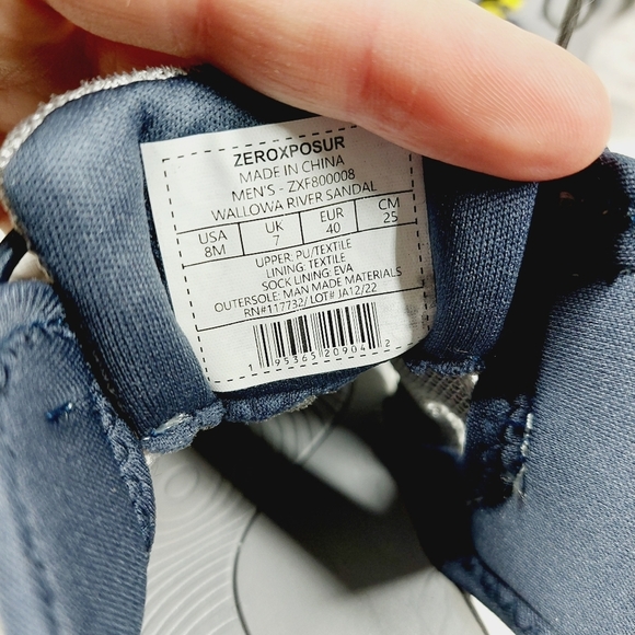 New ZeroXposur Wallowa River Grey Bungee Lace Up Sandals K552 - Picture 10 of 11